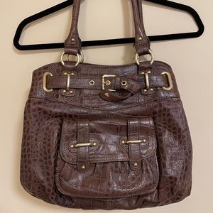 Nine West brown leather handbag